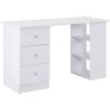 HOMCOM Bureau Informatique Multimédia Multi-rangements 3 Tiroirs 2 étagères 120L X 49l X 72H Cm Blanc - Blanc 1 HOMCOM Bureau Informatique Multimédia Multi-rangements 3 Tiroirs 2 étagères 120L X 49l X 72H Cm Blanc - Blanc -France HOMCOM Soldes 2022 6812211 1