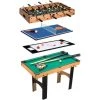 HOMCOM Table Multi Jeux 4 En 1 Babyfoot Billard Air Hockey Ping-pong Avec Accessoires MDF Bois 87 X 43 X 73 Cm - Marron 1 HOMCOM Table Multi Jeux 4 En 1 Babyfoot Billard Air Hockey Ping-pong Avec Accessoires MDF Bois 87 X 43 X 73 Cm - Marron -France HOMCOM Soldes 2022 6812246 1