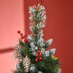 HOMCOM Sapin De Noël Artificiel Aspect Enneigé Ø 63 X 180H Cm 588 Branches Longues épines 35 Baies Rouges 33 Pommes De Pin - Vert 11 HOMCOM Sapin De Noël Artificiel Aspect Enneigé Ø 63 X 180H Cm 588 Branches Longues épines 35 Baies Rouges 33 Pommes De Pin - Vert -France HOMCOM Soldes 2022 68595396 5
