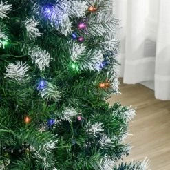 HOMCOM Sapin De Noël Artificiel Lumineux LED X 250 Multicolore Aspect Enneigé Ø 53 X 150H Cm 408 Branches Vert Blanc - Vert 10 HOMCOM Sapin De Noël Artificiel Lumineux LED X 250 Multicolore Aspect Enneigé Ø 53 X 150H Cm 408 Branches Vert Blanc - Vert -France HOMCOM Soldes 2022 68595410 4