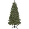 HOMCOM Sapin De Noël Artificiel Ø 87 X 180H Cm - 450 Branches épines Imitation Nordmann Grand Réalisme - 28 Pommes De Pin - Métal PVC Vert - Vert -France HOMCOM Soldes 2022 68595412 1