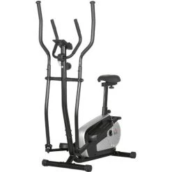 HOMCOM Vélo Elliptique Vertical Vélo D'appartement 2 En 1 écran LCD Multifonction Selle & Résistance Réglable Acier ABS Noir Gris - Noir 9 HOMCOM Vélo Elliptique Vertical Vélo D'appartement 2 En 1 écran LCD Multifonction Selle & Résistance Réglable Acier ABS Noir Gris - Noir -France HOMCOM Soldes 2022 68595415 4