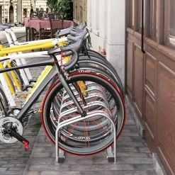 HOMCOM Râtelier Pour 6 Vélos Dim. 179L X 33l X 27H Cm Acier Galvanisé - Gris 10 HOMCOM Râtelier Pour 6 Vélos Dim. 179L X 33l X 27H Cm Acier Galvanisé - Gris -France HOMCOM Soldes 2022 69575202 4