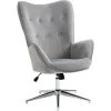HOMCOM Fauteuil Design Chesterfield Effet Capitonné Hauteur Réglable Pivotant 360° Piètement Chromé Velours Gris - Gris 1 HOMCOM Fauteuil Design Chesterfield Effet Capitonné Hauteur Réglable Pivotant 360° Piètement Chromé Velours Gris - Gris -France HOMCOM Soldes 2022 69575209 1