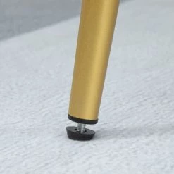 HOMCOM Lot De 2 Tabourets De Bar Design Chesterfield Effet Capitonné Piètement Métal Effilé Noir Extrémités Dorées Repose-pied Aspect Velours Bleu - Bleu 11 HOMCOM Lot De 2 Tabourets De Bar Design Chesterfield Effet Capitonné Piètement Métal Effilé Noir Extrémités Dorées Repose-pied Aspect Velours Bleu - Bleu -France HOMCOM Soldes 2022 69767399 5