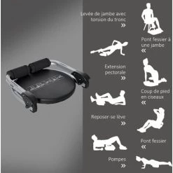 HOMCOM Appareil à Abdominaux Crunch Musculation Compact Et Pliable 3 Niveaux De Résistance Acier PU Noir - Noir 11 HOMCOM Appareil à Abdominaux Crunch Musculation Compact Et Pliable 3 Niveaux De Résistance Acier PU Noir - Noir -France HOMCOM Soldes 2022 69767402 5