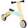HOMCOM Draisienne Trottinette Enfant 2 En 1 - Roues EVA Texturées, Guidon Ergonomique, Marche-pied Antidérapant - Panneaux Bois Bleu Ciel - Bleu