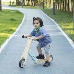 HOMCOM Draisienne Trottinette Enfant 2 En 1 - Roues EVA Texturées, Guidon Ergonomique, Marche-pied Antidérapant - Panneaux Bois Bleu Ciel - Bleu 10 HOMCOM Draisienne Trottinette Enfant 2 En 1 - Roues EVA Texturées, Guidon Ergonomique, Marche-pied Antidérapant - Panneaux Bois Bleu Ciel - Bleu -France HOMCOM Soldes 2022 70413008 4