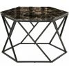 HOMCOM Table Basse Hexagonale Design Aspect Marbre Noir Dim. 81L X 70l X 51H Cm Acier MDF Noir - Noir 1 HOMCOM Table Basse Hexagonale Design Aspect Marbre Noir Dim. 81L X 70l X 51H Cm Acier MDF Noir - Noir -France HOMCOM Soldes 2022 70569071 1