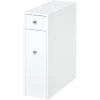 HOMCOM Support Papier Toilette - Porte-papier Toilette - Armoire Pour Papier Toilette - 2 Tiroirs, Coffre - MDF Blanc - Blanc 1 HOMCOM Support Papier Toilette - Porte-papier Toilette - Armoire Pour Papier Toilette - 2 Tiroirs, Coffre - MDF Blanc - Blanc -France HOMCOM Soldes 2022 70569073 1