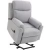 HOMCOM Fauteuil De Relaxation électrique - Fauteuil Releveur Inclinable Avec Repose-pied Ajustable Et Télécommande - Tissu Aspect Lin Gris Clair - Gris 2 HOMCOM Fauteuil De Relaxation électrique - Fauteuil Releveur Inclinable Avec Repose-pied Ajustable Et Télécommande - Tissu Aspect Lin Gris Clair - Gris -France HOMCOM Soldes 2022 70569110 1