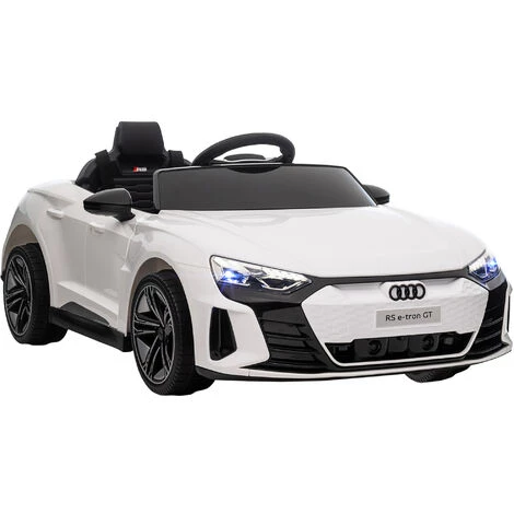 HOMCOM Véhicule électrique Enfant Audi RS E-tron GT V. Max. 5 Km/h Télécommande Effets Sonores + Lumineux Blanc - Blanc 3 HOMCOM Véhicule électrique Enfant Audi RS E-tron GT V. Max. 5 Km/h Télécommande Effets Sonores + Lumineux Blanc - Blanc