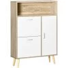 HOMCOM Meuble à Chaussures Design Scandinave Placard 3 Portes 3 étagères Niche Piètement Effilé Incliné Bois Panneaux Aspect Chêne Clair - Beige 1 HOMCOM Meuble à Chaussures Design Scandinave Placard 3 Portes 3 étagères Niche Piètement Effilé Incliné Bois Panneaux Aspect Chêne Clair - Beige -France HOMCOM Soldes 2022 72276239 1