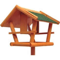 HOMCOM Mangeoire Sur Pied Nichoir A Plateau Station A Oiseaux Bois Pour Exterieur 150cm - Marron 9 HOMCOM Mangeoire Sur Pied Nichoir A Plateau Station A Oiseaux Bois Pour Exterieur 150cm - Marron -France HOMCOM Soldes 2022 723820 3