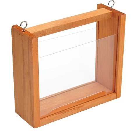 HOMCOM Mangeoire Sur Pied Nichoir A Plateau Station A Oiseaux Bois Pour Exterieur 150cm - Marron 7 HOMCOM Mangeoire Sur Pied Nichoir A Plateau Station A Oiseaux Bois Pour Exterieur 150cm - Marron – Image 5