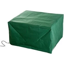 HOMCOM Housse De Protection Etanche Pour Meuble Salon De Jardin Rectangulaire 135L X 135l X 75H Cm Vert - Vert