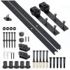 HOMCOM Kit De Porte Coulissante Système Galandage Pour Porte D'une épaisseur De 35-45 Mm Et Largeur Max. 1 M Charge Max. 100 Kg Acier Brun Foncé 1 HOMCOM Kit De Porte Coulissante Système Galandage Pour Porte D'une épaisseur De 35-45 Mm Et Largeur Max. 1 M Charge Max. 100 Kg Acier Brun Foncé -France HOMCOM Soldes 2022 7598295 1