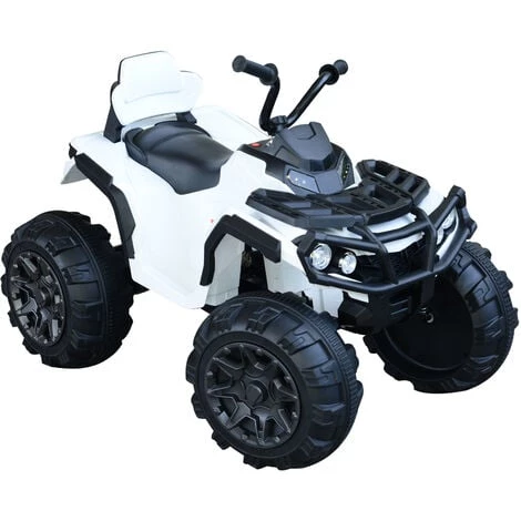 HOMCOM Voiture 4x4 Quad Buggy électrique Enfant 3 à 6 Ans Effets Lumineux Musique V. Max. 3 Km/h Batterie Rechargeable Lecteur MP3 Multifonction Blanc 3 HOMCOM Voiture 4x4 Quad Buggy électrique Enfant 3 à 6 Ans Effets Lumineux Musique V. Max. 3 Km/h Batterie Rechargeable Lecteur MP3 Multifonction Blanc