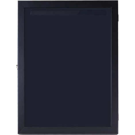 HOMCOM Frame Box T-frame Cadre Pour Maillot Porte Acrylique Doublure Interne Feutre 60L X 7l X 80H Cm Noir - Noir 3 HOMCOM Frame Box T-frame Cadre Pour Maillot Porte Acrylique Doublure Interne Feutre 60L X 7l X 80H Cm Noir - Noir