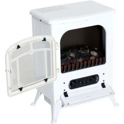 HOMCOM Cheminée électrique Poêle Style Rétro Thermostat 950-1850 W Blanc - Blanc 10 HOMCOM Cheminée électrique Poêle Style Rétro Thermostat 950-1850 W Blanc - Blanc -France HOMCOM Soldes 2022 8633776 4