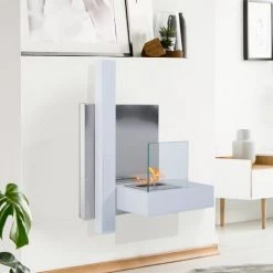 HOMCOM Cheminée Bioéthanol Murale Design Bauhaus 1 Brûleur 1,5 L 75L X 22l X 63H Cm Couverture 20-25 M² Acier Blanc Inox. Brossé 10 HOMCOM Cheminée Bioéthanol Murale Design Bauhaus 1 Brûleur 1,5 L 75L X 22l X 63H Cm Couverture 20-25 M² Acier Blanc Inox. Brossé -France HOMCOM Soldes 2022 8678994 4