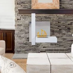 HOMCOM Cheminée Bioéthanol Murale Design Bauhaus 1 Brûleur 1,5 L 75L X 22l X 63H Cm Couverture 20-25 M² Acier Blanc Inox. Brossé 11 HOMCOM Cheminée Bioéthanol Murale Design Bauhaus 1 Brûleur 1,5 L 75L X 22l X 63H Cm Couverture 20-25 M² Acier Blanc Inox. Brossé -France HOMCOM Soldes 2022 8678994 5