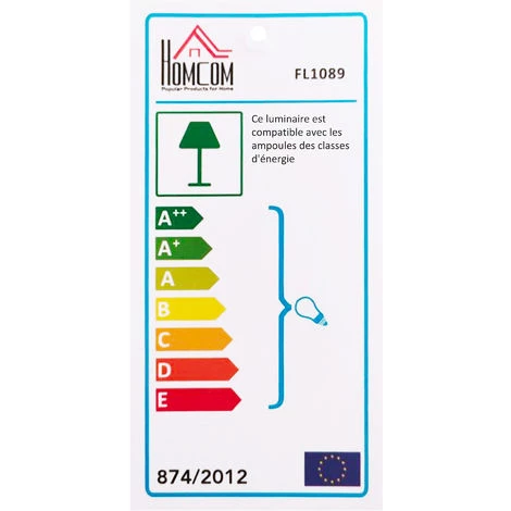 HOMCOM Lampadaire Trépied Projecteur Style Industriel Néo-rétro Hauteur Réglable 65L X 65l X 103-146H Cm Bois Acier Métalisé - Gris 6 HOMCOM Lampadaire Trépied Projecteur Style Industriel Néo-rétro Hauteur Réglable 65L X 65l X 103-146H Cm Bois Acier Métalisé - Gris – Image 4