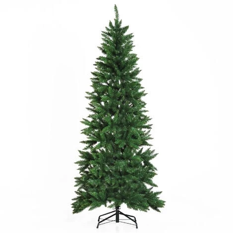 HOMCOM Sapin De Noël Artificiel Ø 91 X 210H Cm 865 Branches épines Imitation Nordmann Grand Réalisme Vert - Vert 3 HOMCOM Sapin De Noël Artificiel Ø 91 X 210H Cm 865 Branches épines Imitation Nordmann Grand Réalisme Vert - Vert