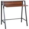 HOMCOM Bureau Secrétaire Bureau Informatique Dim. 84L X 45l X 85H Cm Style Néo-rétro étagère Coloris Noyer Noir - Marron -France HOMCOM Soldes 2022 9758246 1