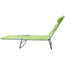 HOMCOM Chaise Longue Pliante Bain De Soleil Inclinable Transat Textilène Lit Jardin Plage 182L X 56l X 24,5H Cm Vert - Vert 10 HOMCOM Chaise Longue Pliante Bain De Soleil Inclinable Transat Textilène Lit Jardin Plage 182L X 56l X 24,5H Cm Vert - Vert -France HOMCOM Soldes 2022 986506 4